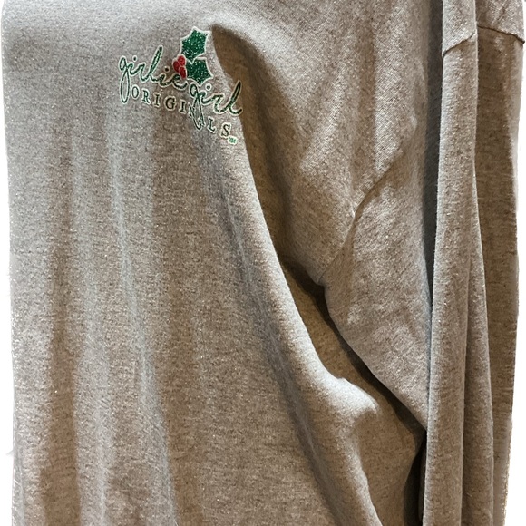 NWOT Girlie Girl Originals long sleeve Christmas shirt - Picture 2 of 4